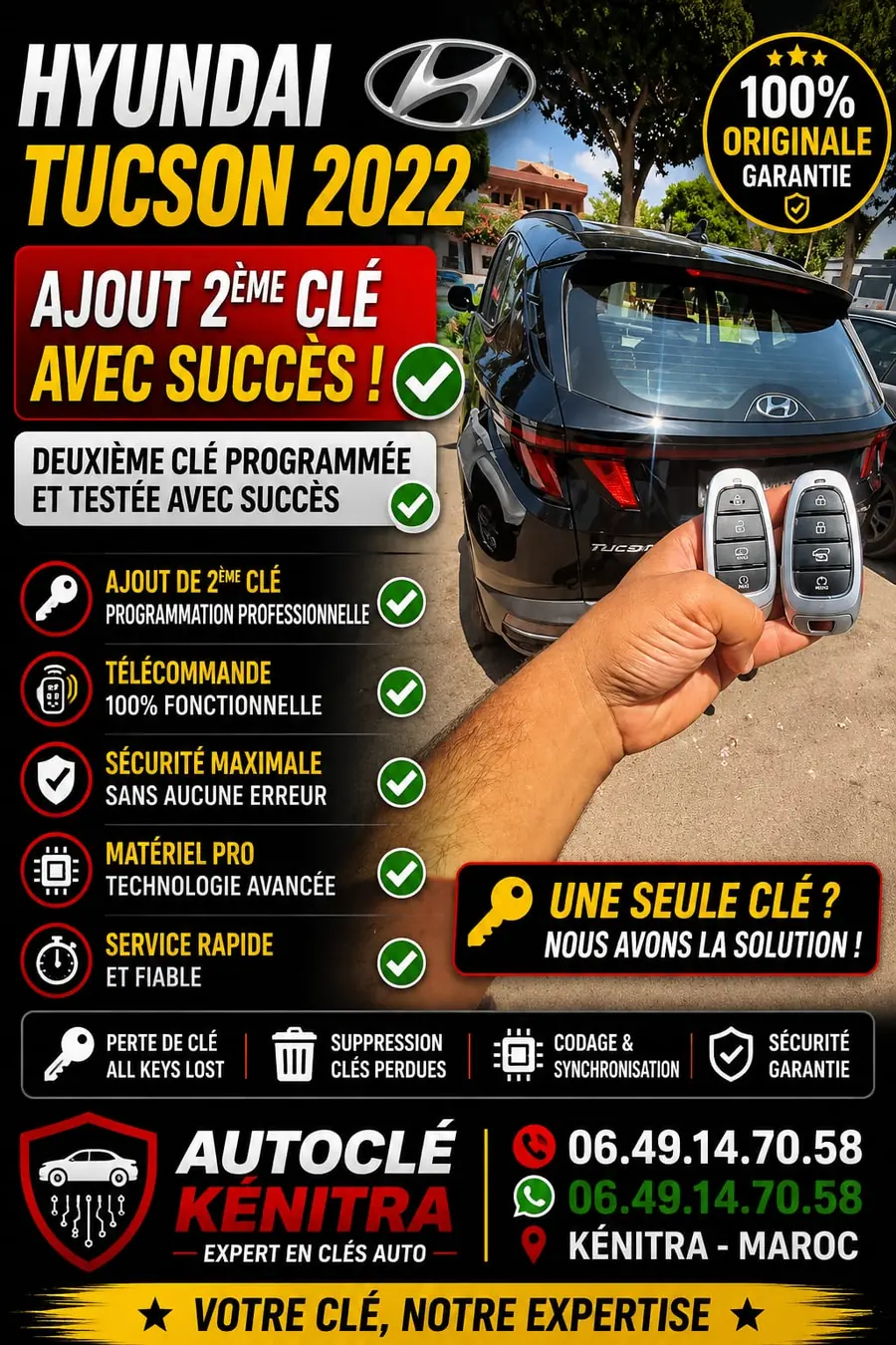 Intervention Auto Clé Kenitra