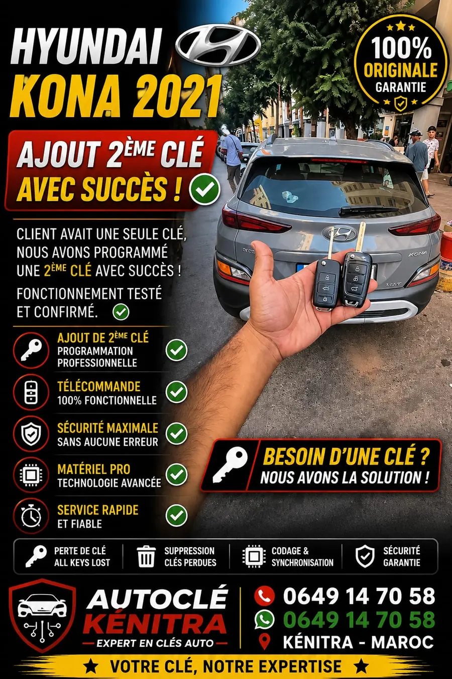 Intervention Auto Clé Kenitra