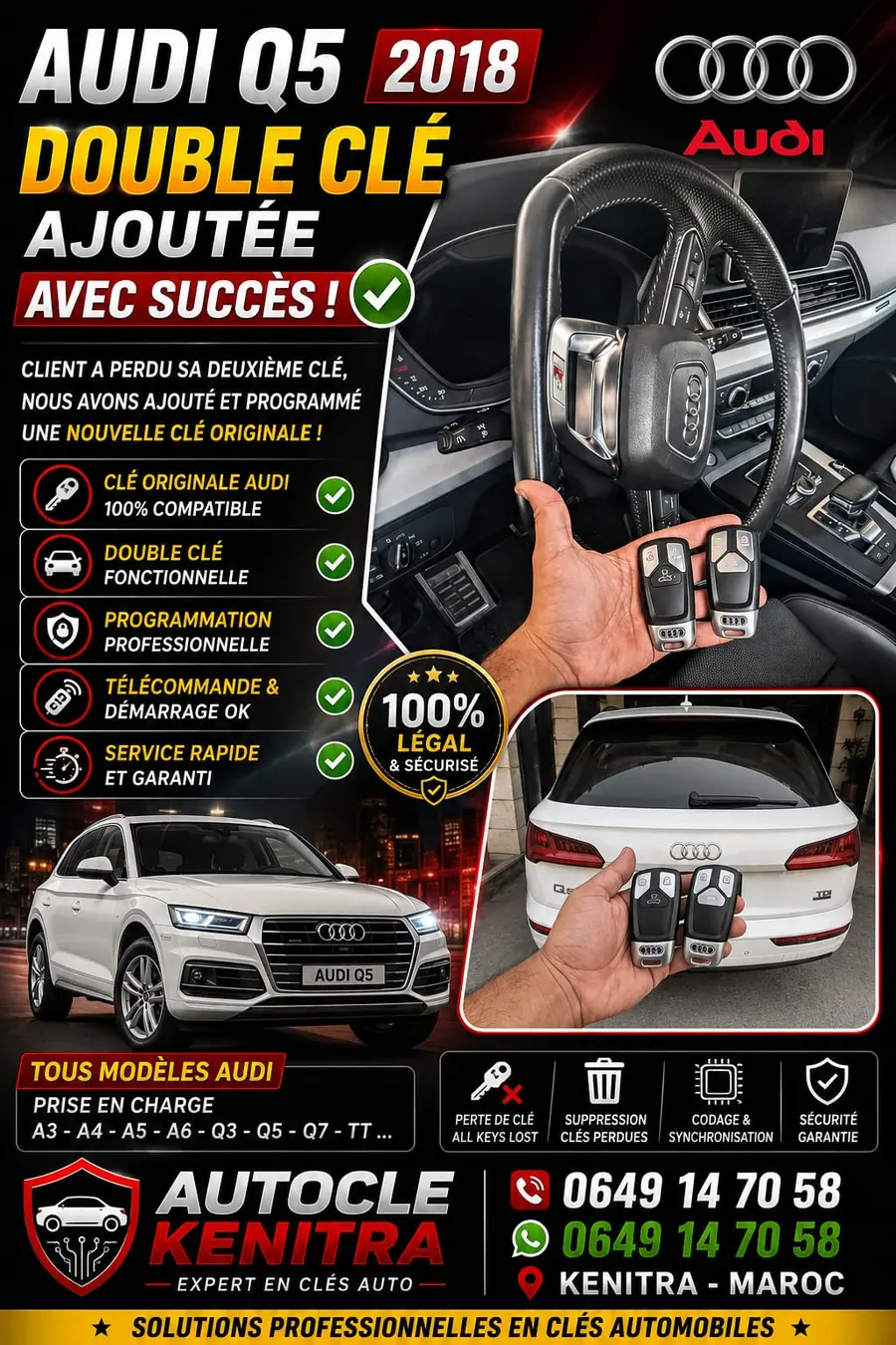 Intervention Auto Clé Kenitra