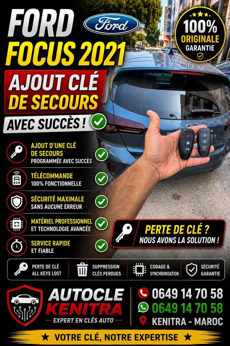 Intervention Auto Clé Kenitra